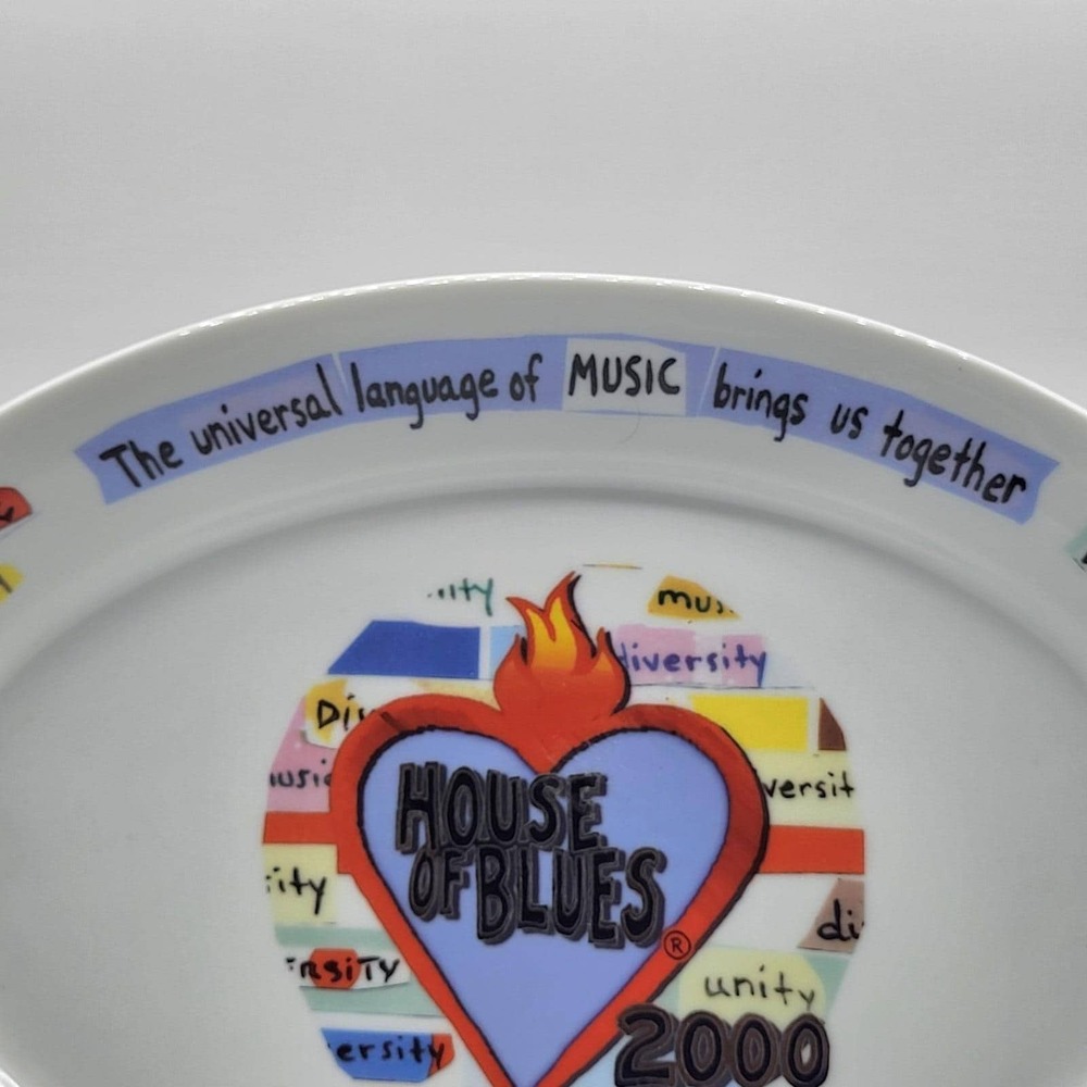 Rare House of Blues 2000 Unity In Diversity Oval Platter 12.5" Proof 2 B5373 - Picture 3 of 9